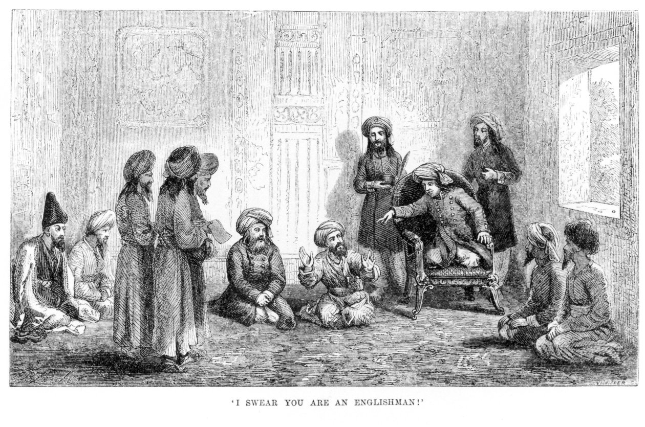 आई लियर यू यू आर ए इंग्लिशमैन: लेखकों का भेस हेरात में मध्य एशिया में ट्रेवल्स से उजागर हुआ है ... 1863 में, अर्मिनियस वामबेरी द्वारा द्वारा अंग्रेजी स्कूल