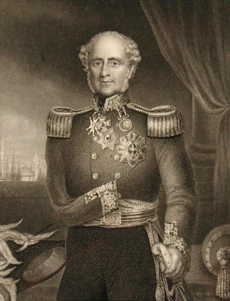 जेम्स हेनरी समरसेट फिट्ज़राय (1788-1855) प्रथम बैरन रागलान (उत्कीर्णन) द्वारा अंग्रेजी स्कूल