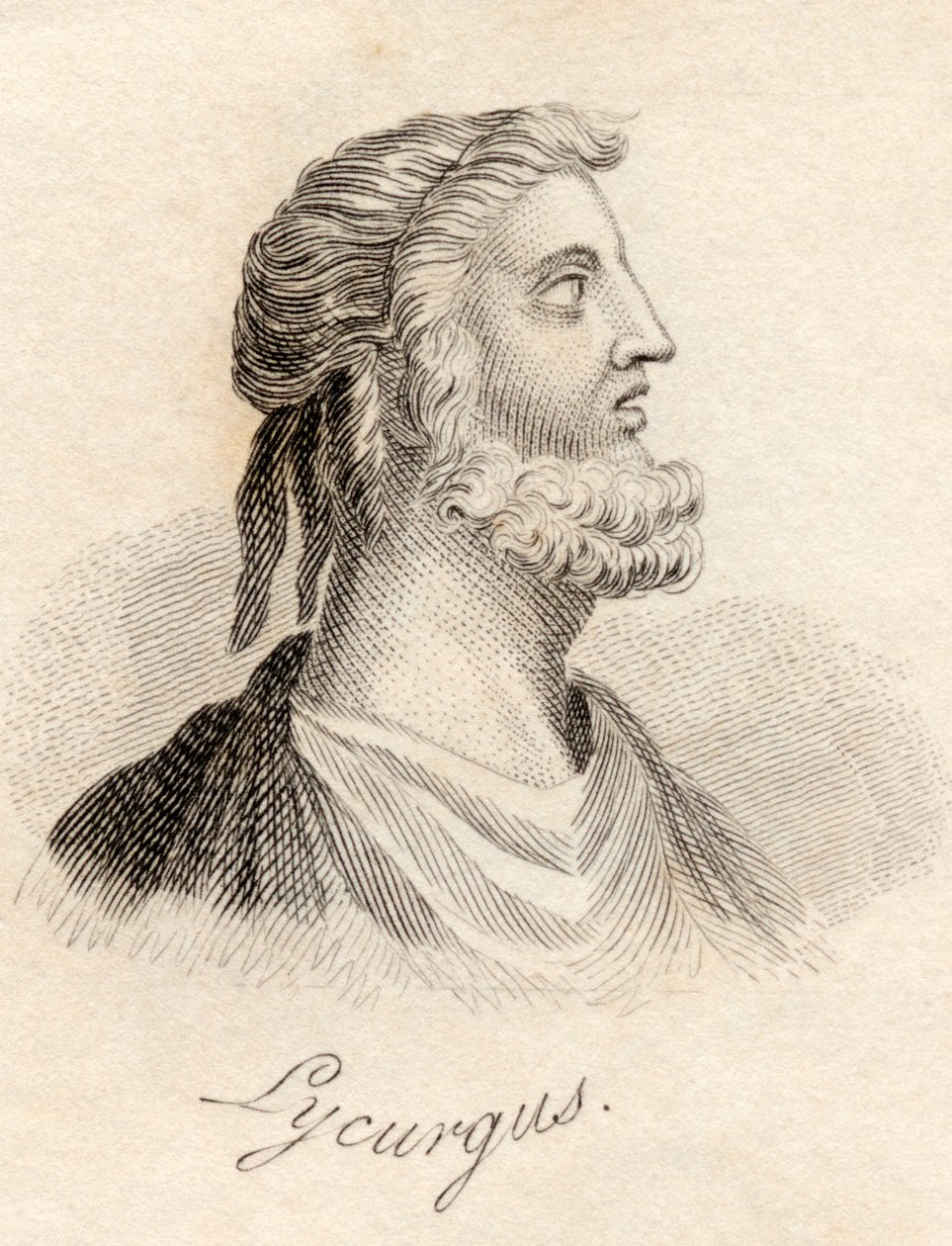1825 में &39;क्रैब्स हिस्टोरिकल डिक्शनरी&39; से लाइकर्गस प्रकाशित हुआ द्वारा अंग्रेजी स्कूल