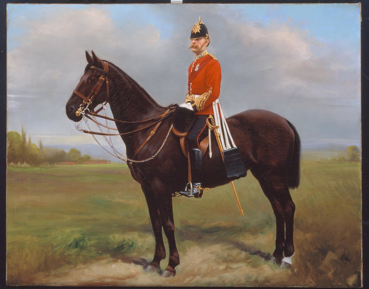 मेजर जॉर्ज फूमर, 2 वीं बटालियन, द कनॉट रेंजर्स, c.1881 द्वारा अंग्रेजी स्कूल