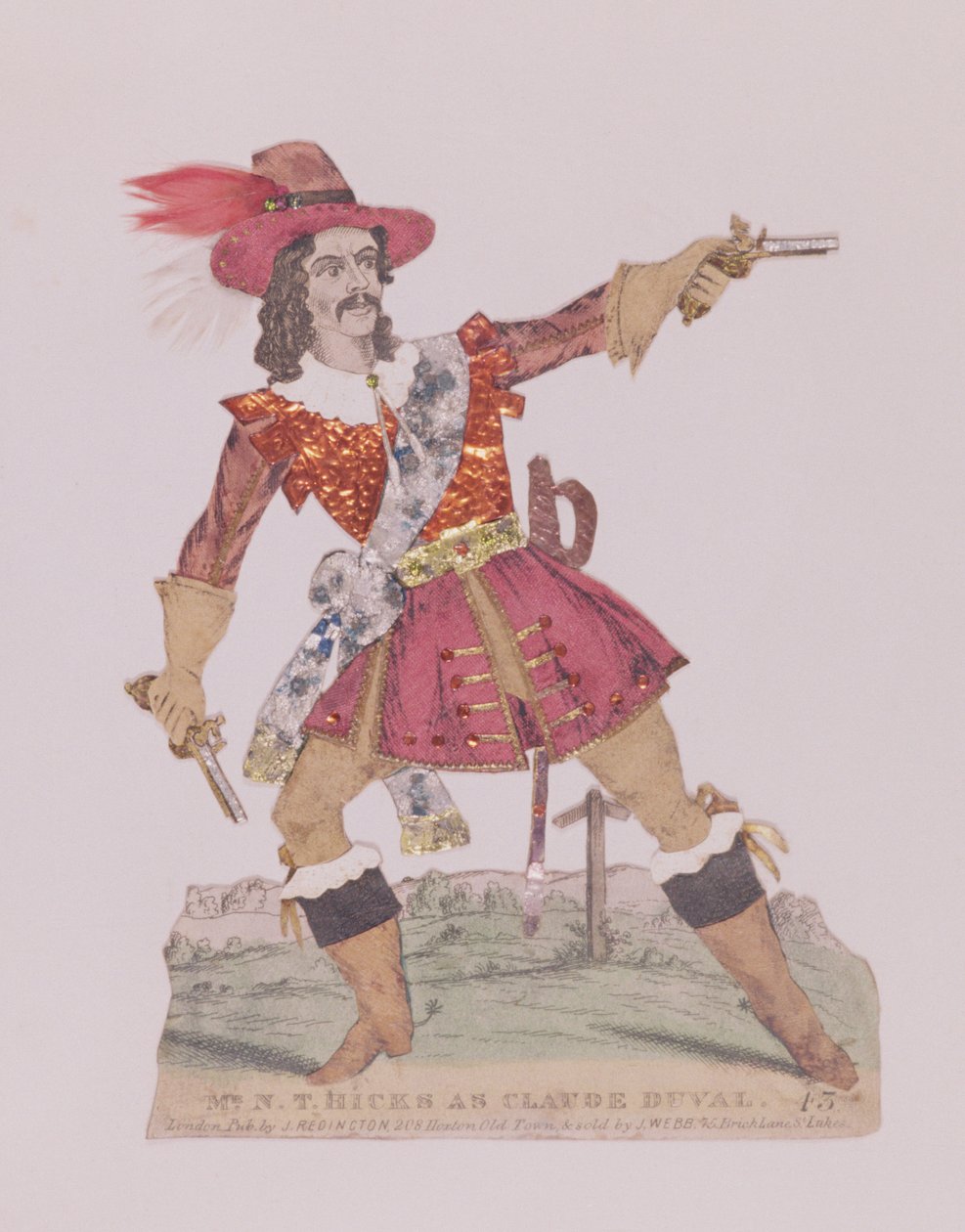 श्री एनटी हिक्स फ्रेंच हाईवेमैन क्लाउड ड्यूवाल (1643-70) की आड़ में द्वारा अंग्रेजी स्कूल