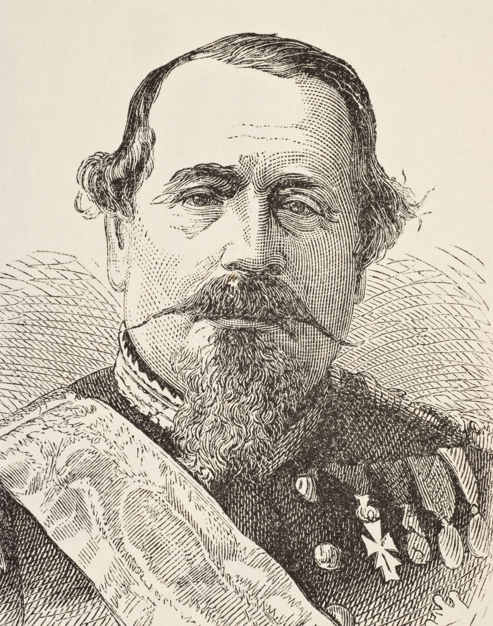 विलियम हिकमैन स्मिथ ऑब्रे (1858-1916) द्वारा &39;द नेशनल एंड डोमेस्टिक हिस्ट्री ऑफ इंग्लैंड&39; से नेपोलियन III, लंदन में प्रकाशित, c.1890 द्वारा अंग्रेजी स्कूल