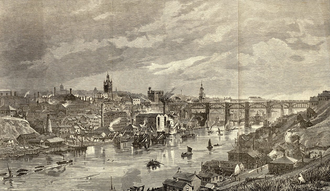 1887 में टाइन पर न्यूकैसल द्वारा अंग्रेजी स्कूल