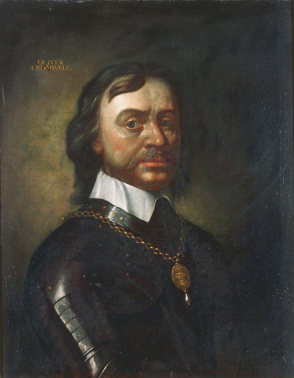 ओलिवर क्रॉमवेल, c.1670-90 (कैनवास पर तेल) द्वारा अंग्रेजी स्कूल