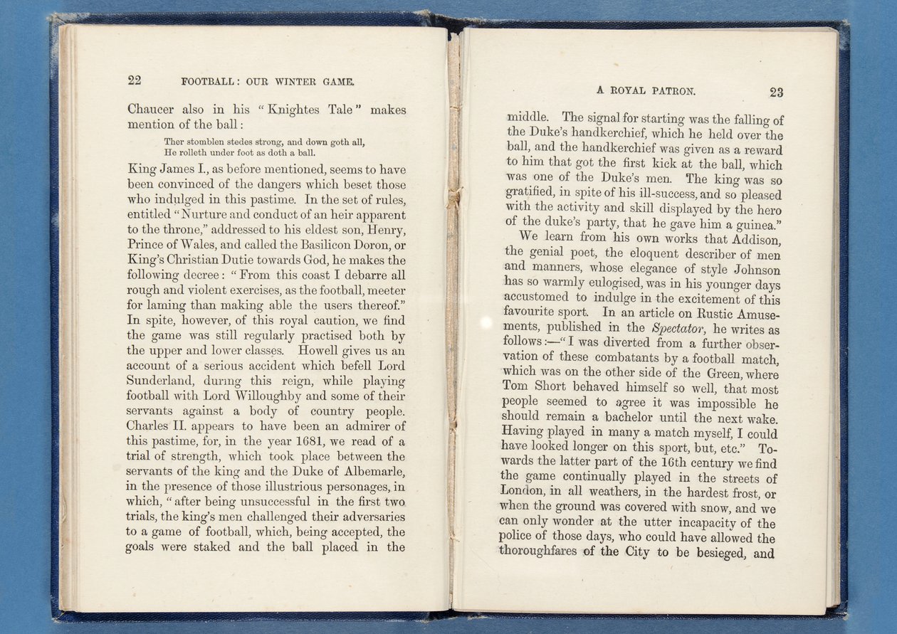 फुटबॉल से पेज: हमारा शीतकालीन खेल, चार्ल्स डब्ल्यू। एल्कोक द्वारा, 1874 (315143-4 भी देखें) द्वारा अंग्रेजी स्कूल