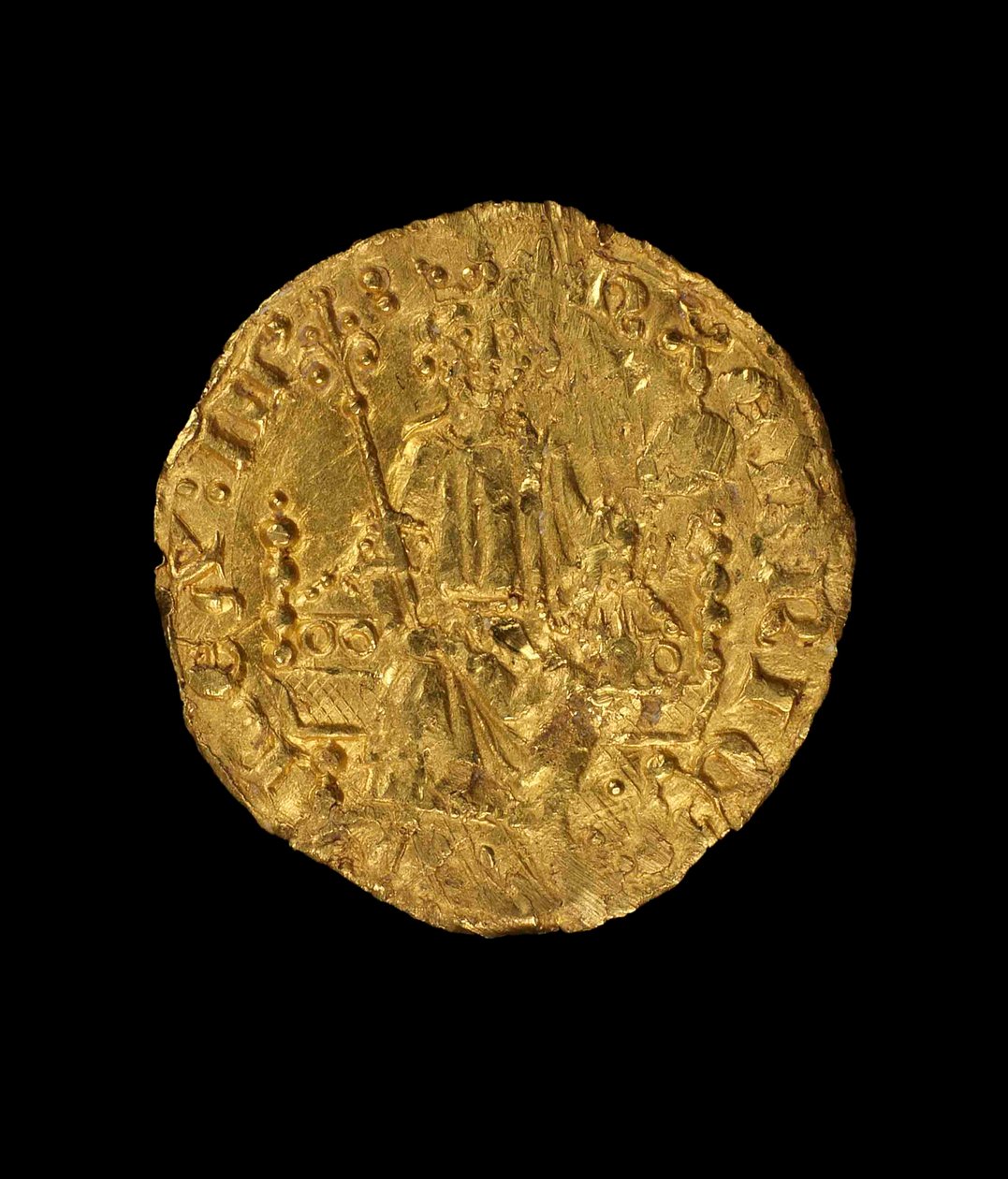 किंग हेनरी III की पेनी, 1257-58 (सोना) (429894 भी देखें) द्वारा अंग्रेजी स्कूल