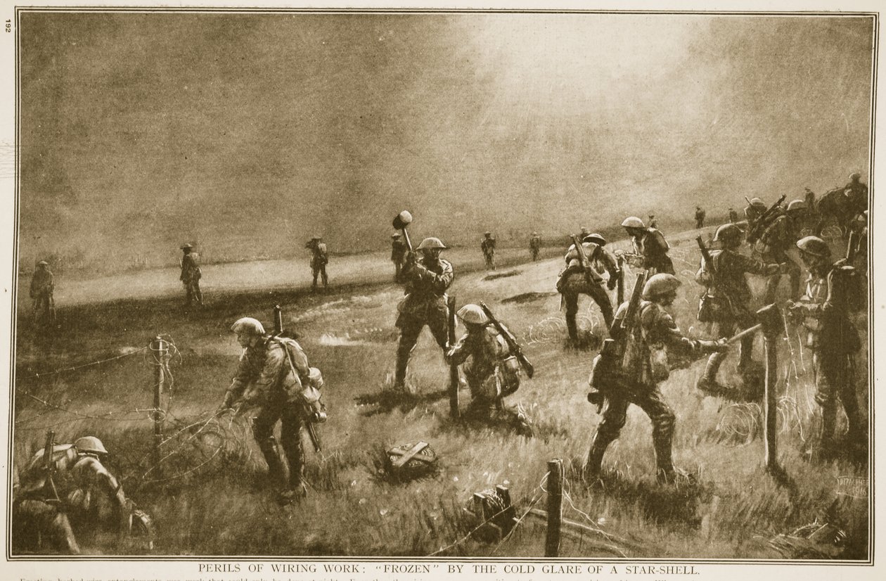 तारों के काम का प्रतिशत: एक सितारा-शेल की ठंडी चमक से जमे हुए, 1914-19 द्वारा अंग्रेजी स्कूल