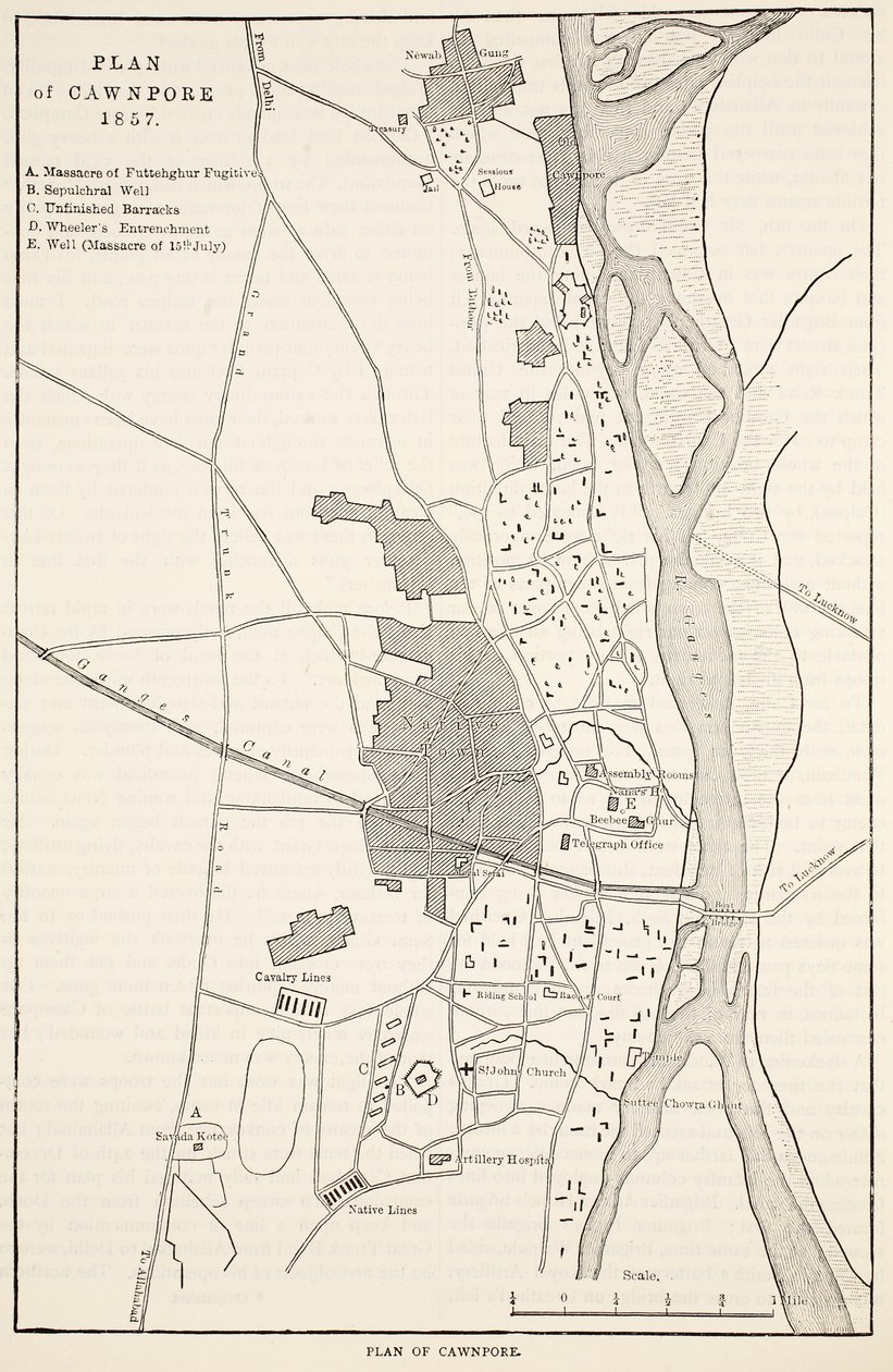 1857 की योजना, इंग्लैंड के कैसल्स इलस्ट्रेटेड हिस्ट्री से द्वारा अंग्रेजी स्कूल
