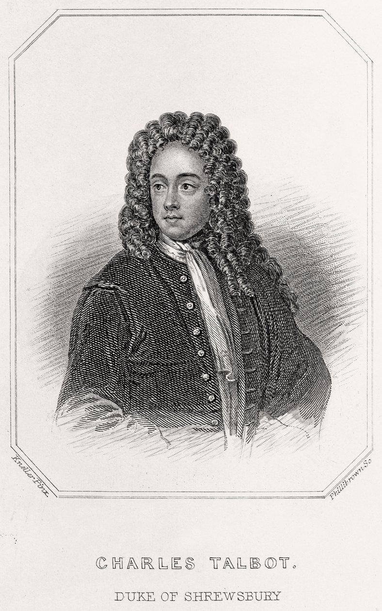 पोर्ट्स ऑफ चार्ल्स टैलबोट, ड्यूक ऑफ श्रुस्बरी, 1835 द्वारा अंग्रेजी स्कूल