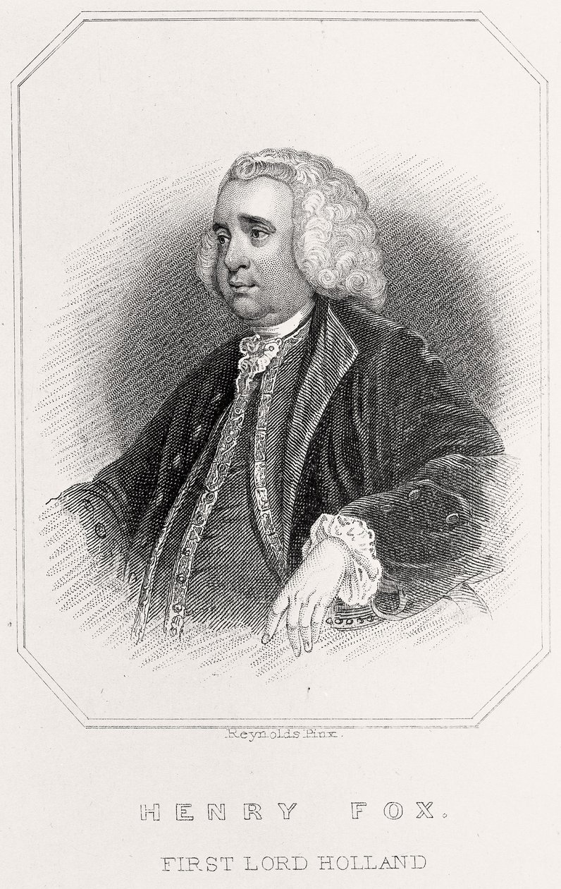 हेनरी फॉक्स का पोर्ट्रेट, 1 लॉर्ड हॉलैंड, 1835 द्वारा अंग्रेजी स्कूल
