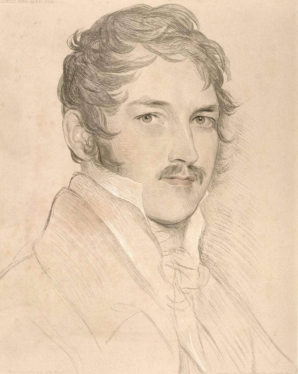 Saxe-Cobourg-Gotha के लियोपोल्ड I (1790-1865) का चित्र द्वारा अंग्रेजी स्कूल