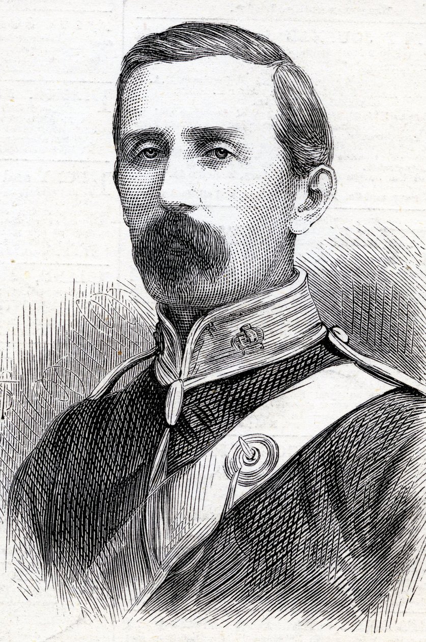 लेफ्टिनेंट-कर्नल जॉर्ज टेलर डेनिसन का पोर्ट्रेट, 1877 द्वारा अंग्रेजी स्कूल
