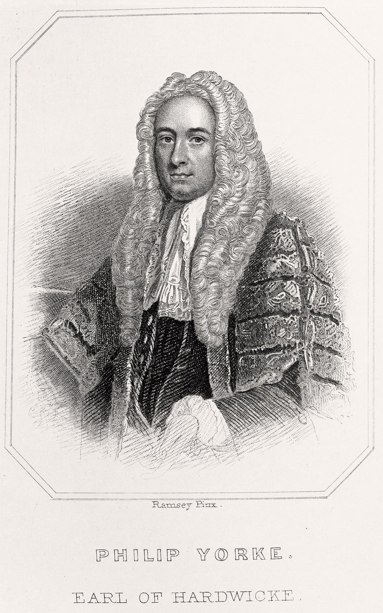 फिलिप यॉर्क का चित्र, अर्ल ऑफ हार्डविक, 1835 द्वारा अंग्रेजी स्कूल