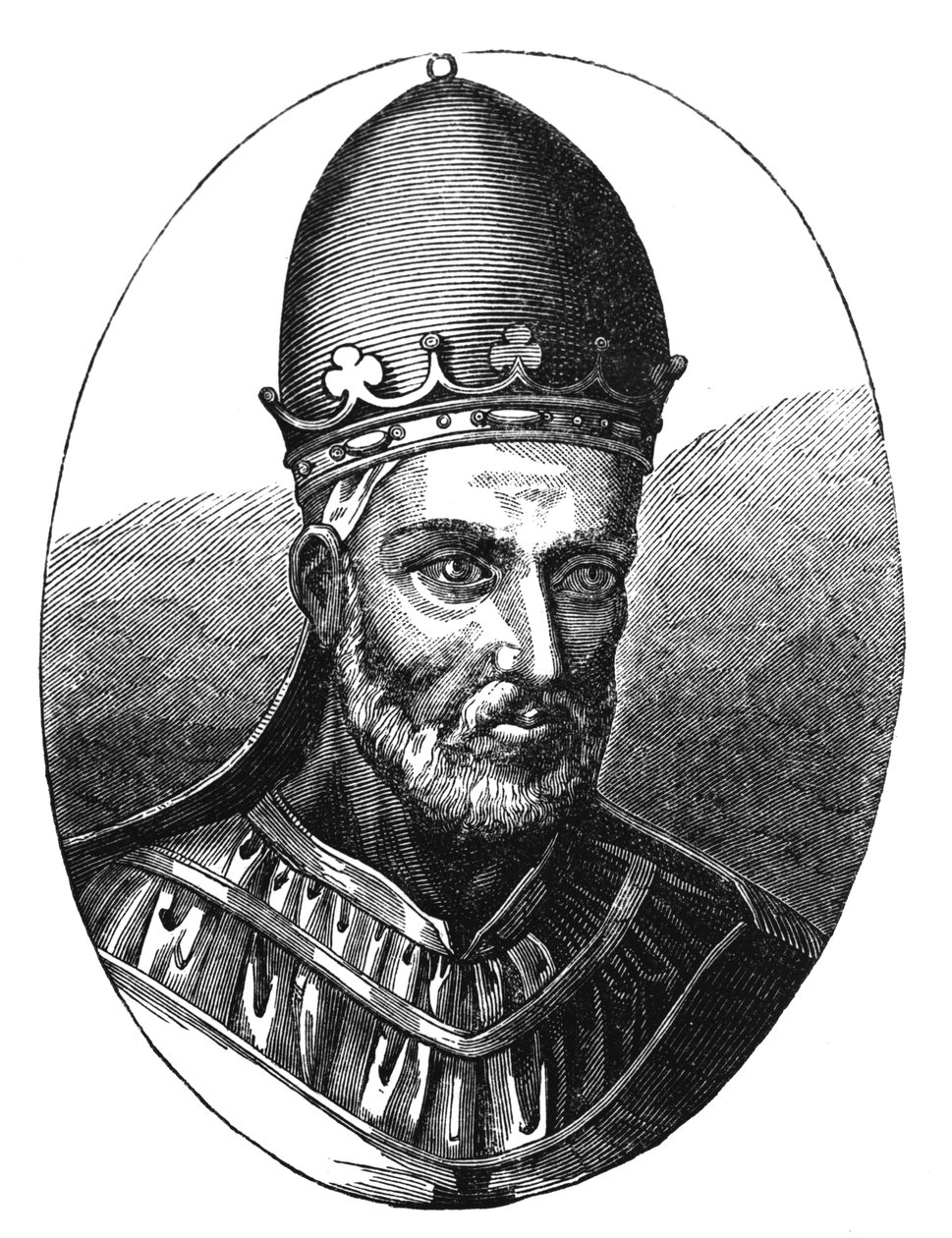 पोप होनोरियस III (d.1227) का चित्रण &39;मध्य युग और पुनर्जागरण में विज्ञान और साहित्य&39; से दृष्टांत, पॉल लैक्रोसिक्स द्वारा लिखित और उत्कीर्ण, 1878 द्वारा अंग्रेजी स्कूल