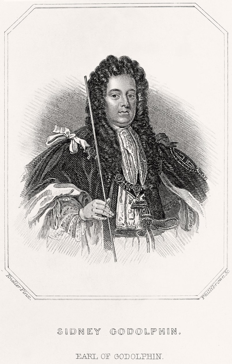 सिडनी गोडोल्फिन, अर्ल ऑफ गॉडोल्फिन, 1835 का चित्र द्वारा अंग्रेजी स्कूल