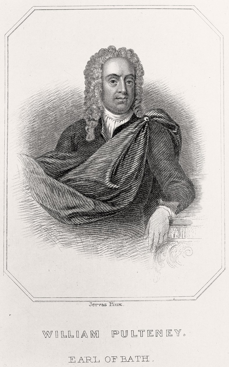 विलियम पुल्तेनी का चित्र, अर्ल ऑफ बाथ, 1835 द्वारा अंग्रेजी स्कूल