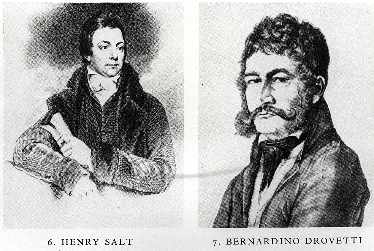 हेनरी साल्ट (1780-1827) और बर्नार्डिनो ड्रोवेटी (1776-1852) के चित्र द्वारा अंग्रेजी स्कूल