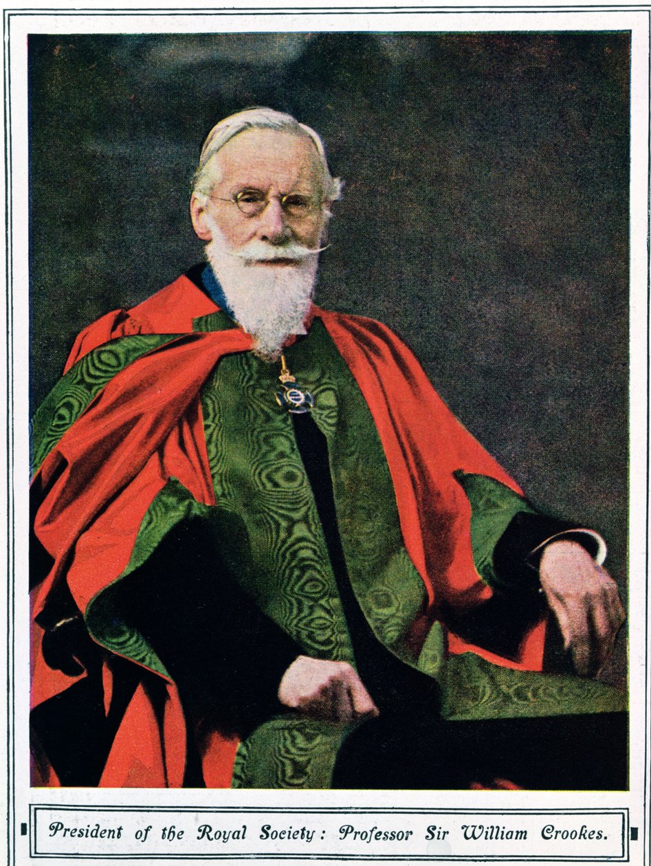 इलस्ट्रेटेड लंदन न्यूज़, मई 1914 से प्रोफेसर सर विलियम क्रुक (1832-1919) द्वारा अंग्रेजी स्कूल