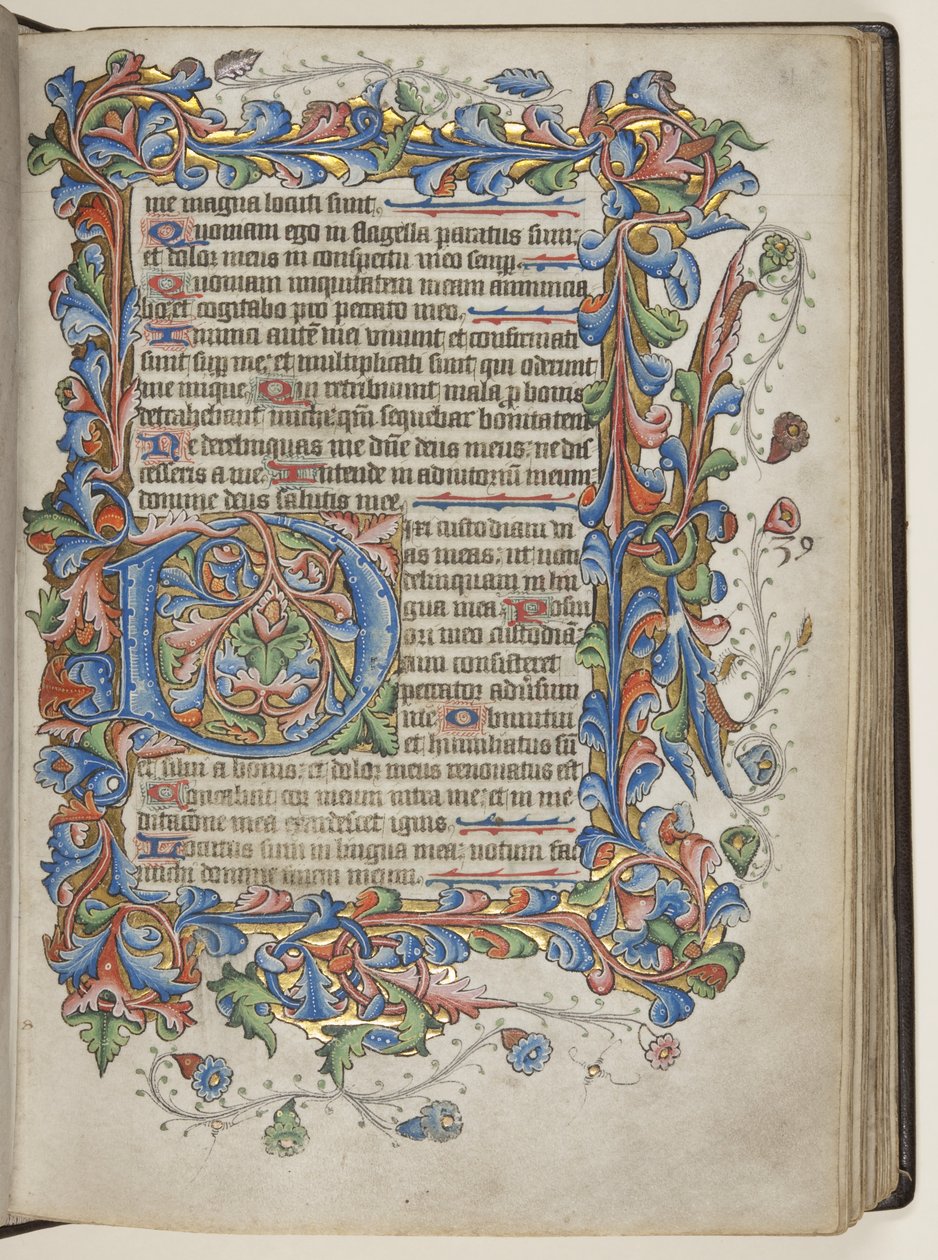 सरम के साथ Psalter कैलेंडर, c.1425-75 (स्याही, पेंट और सोने पर वेल्लम) का उपयोग करें द्वारा अंग्रेजी स्कूल