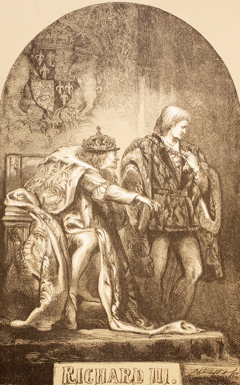 रिचर्ड III, 1890 (लिथो) द्वारा अंग्रेजी स्कूल