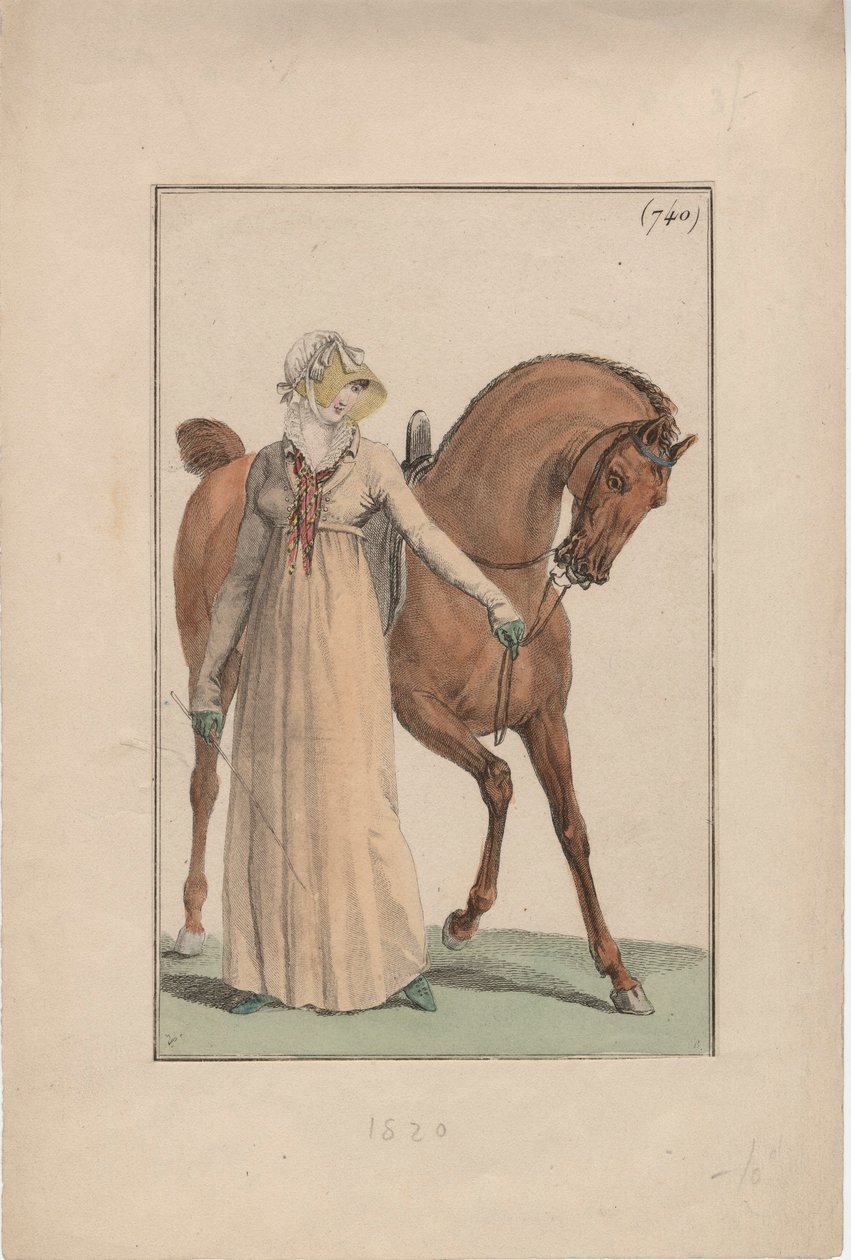 राइडिंग ड्रेस, c.1806 द्वारा अंग्रेजी स्कूल