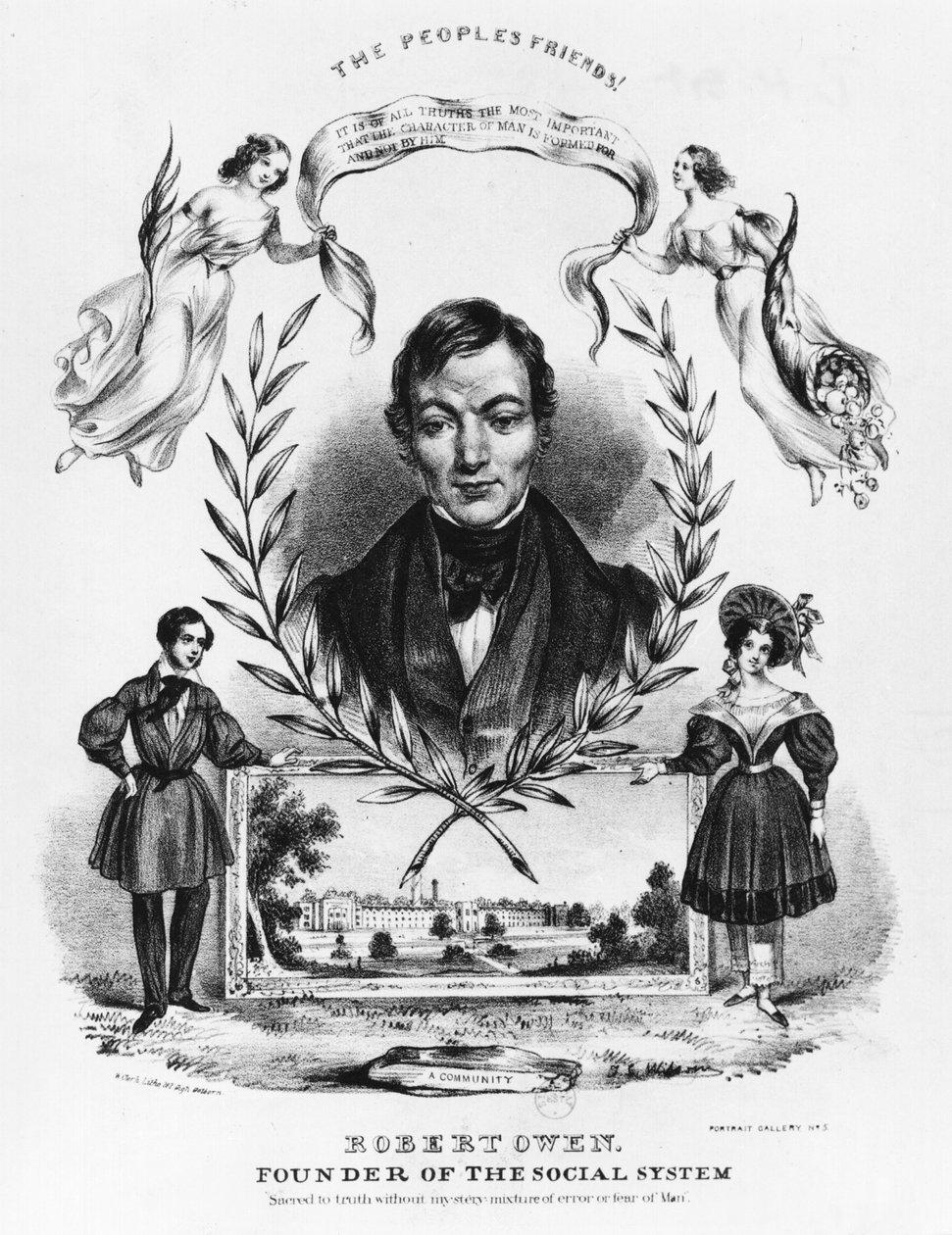 रॉबर्ट ओवेन (1771-1858) द्वारा अंग्रेजी स्कूल