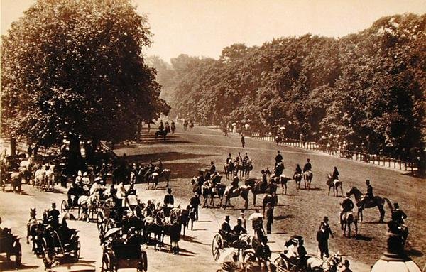 रॉटेन रो, c.1880 (सीपिया फोटोग्राफ) द्वारा अंग्रेजी स्कूल