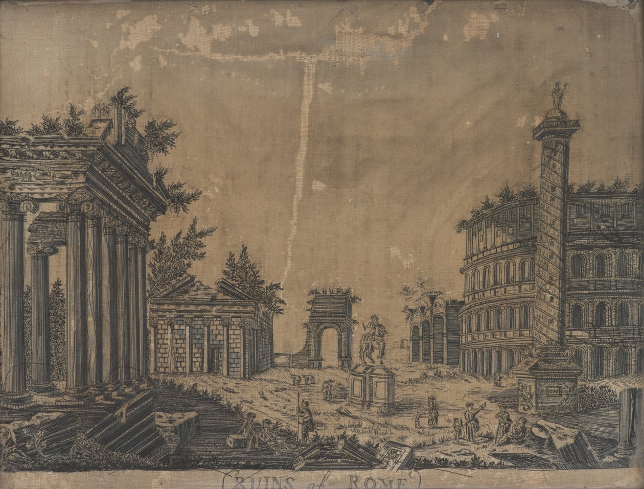 रोम के अवशेष, 1780 के दशक द्वारा अंग्रेजी स्कूल
