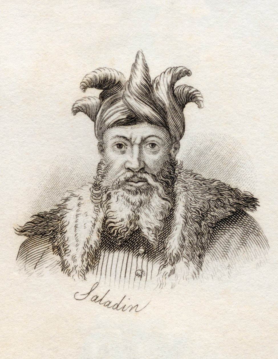 सलादीन, &39;क्रैब्स हिस्टोरिकल डिक्शनरी&39; से, 1825 में प्रकाशित हुआ द्वारा अंग्रेजी स्कूल