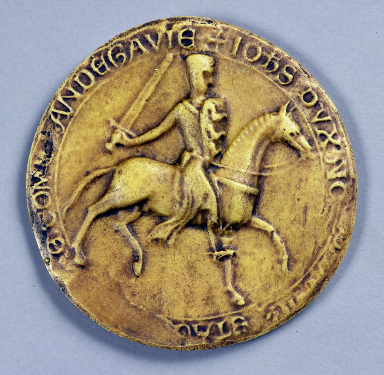 किंग जॉन (1167-1216) की मुहर 1200 द्वारा अंग्रेजी स्कूल