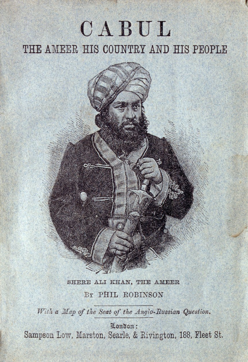 शेरे अली खान, अफगानिस्तान के अमीर, 1878 द्वारा अंग्रेजी स्कूल