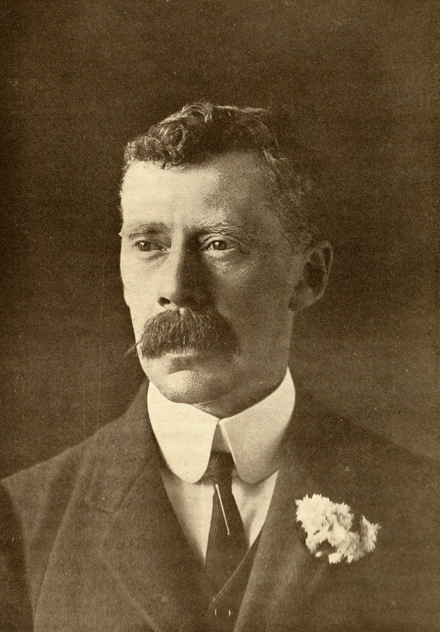 सर आर्थर थॉमस क्विलर-काउच (1863-1944) (लिथो) द्वारा अंग्रेजी स्कूल