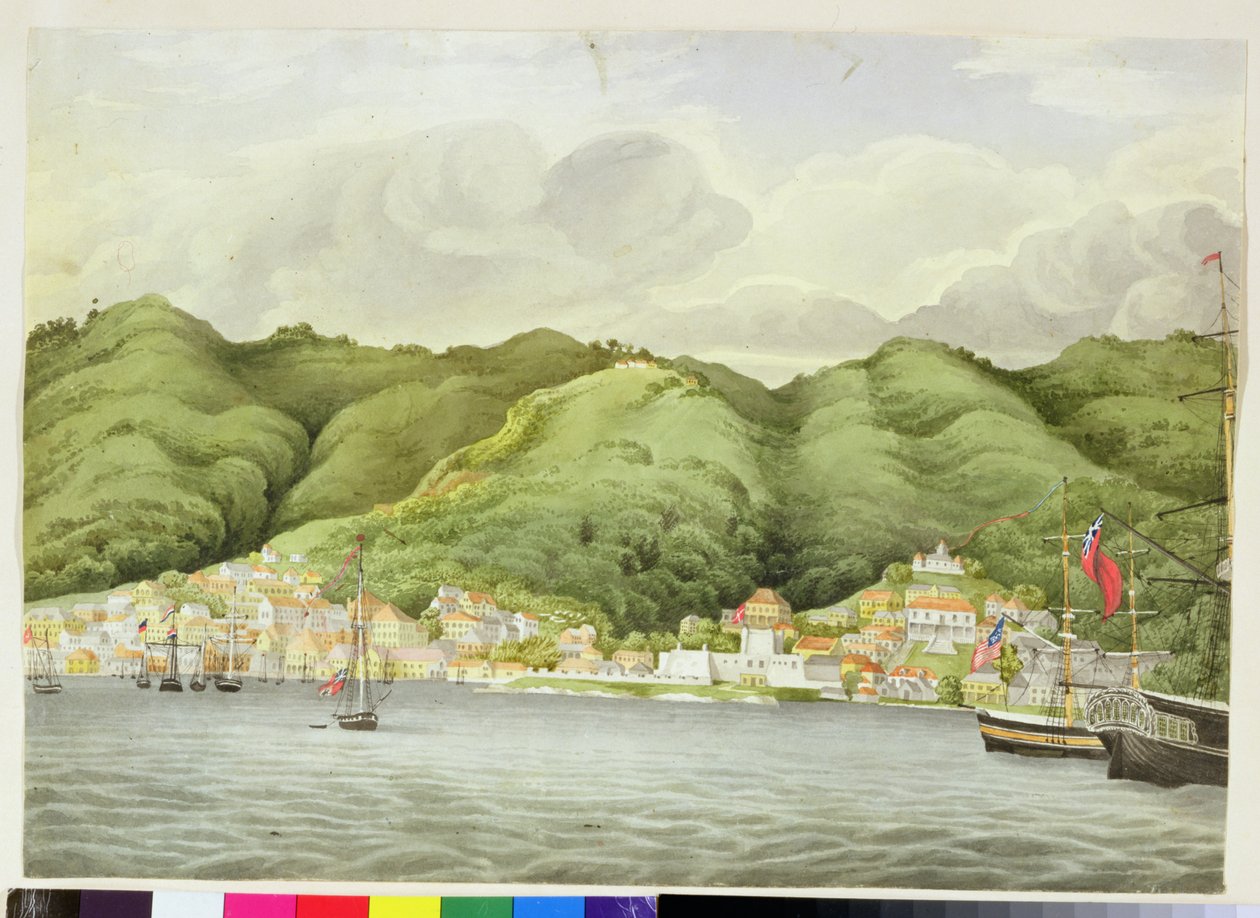 सेंट थॉमस, c.1832 (कागज पर wc) द्वारा अंग्रेजी स्कूल