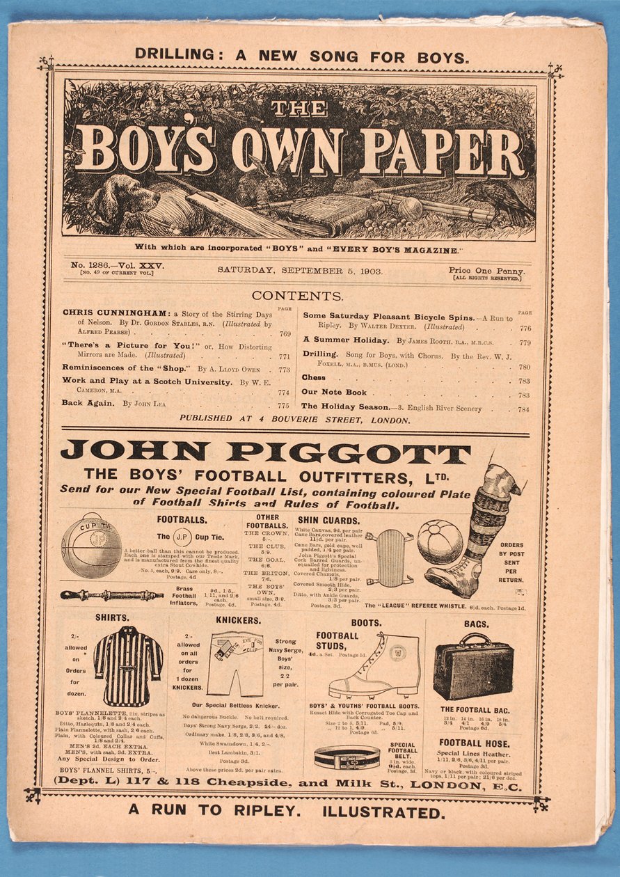 द बॉयज़ ओन पेपर, 1903 (प्रिंट) द्वारा अंग्रेजी स्कूल