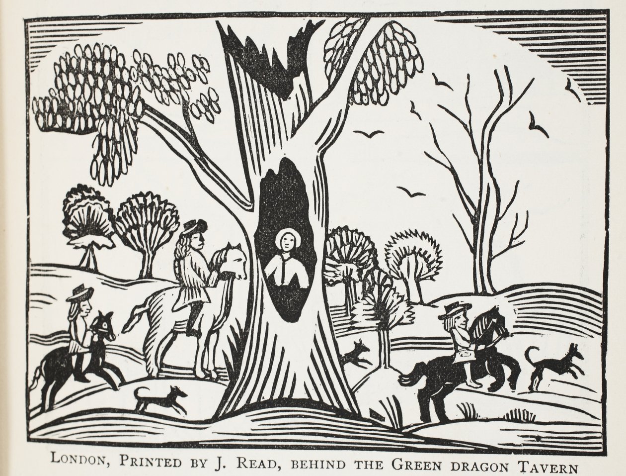 द एंग्री चाइल्ड इन द वुड, या द क्रूज़ अनकेल, जॉन एश्टन, पब द्वारा अठारहवीं शताब्दी की चैप-पुस्तकों से चित्रण। 1882 द्वारा अंग्रेजी स्कूल