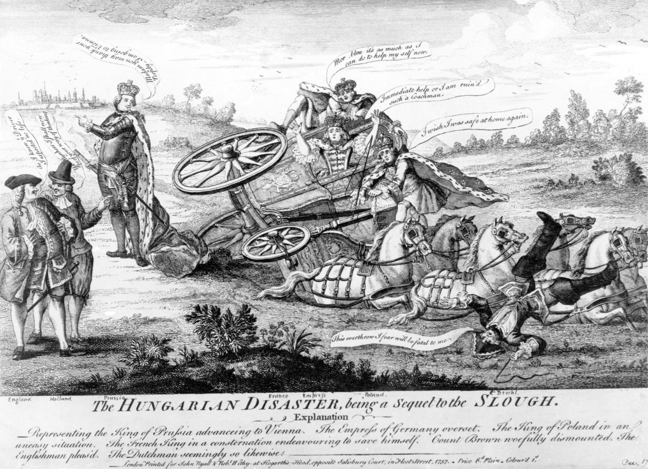 हंगेरियन डिजास्टर, स्लाउ, 1757 की अगली कड़ी है द्वारा अंग्रेजी स्कूल