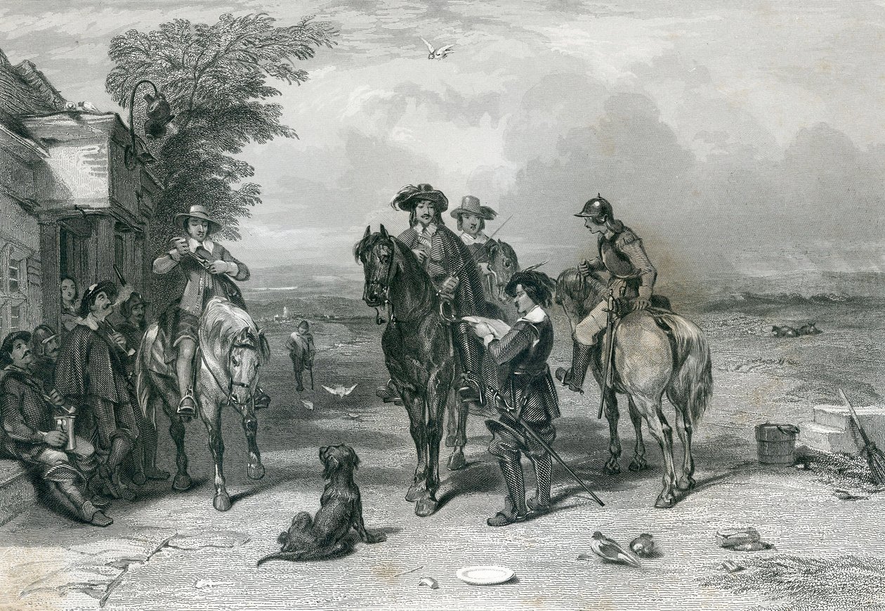 फ्रेडरिक द्वारा उकेरा गया अपनी यात्रा पर राजा टी। हीथ, 1844 द्वारा अंग्रेजी स्कूल