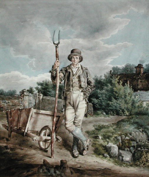 द मक स्प्रेडर, c.1830 (कागज पर पानी के रंग का) द्वारा अंग्रेजी स्कूल