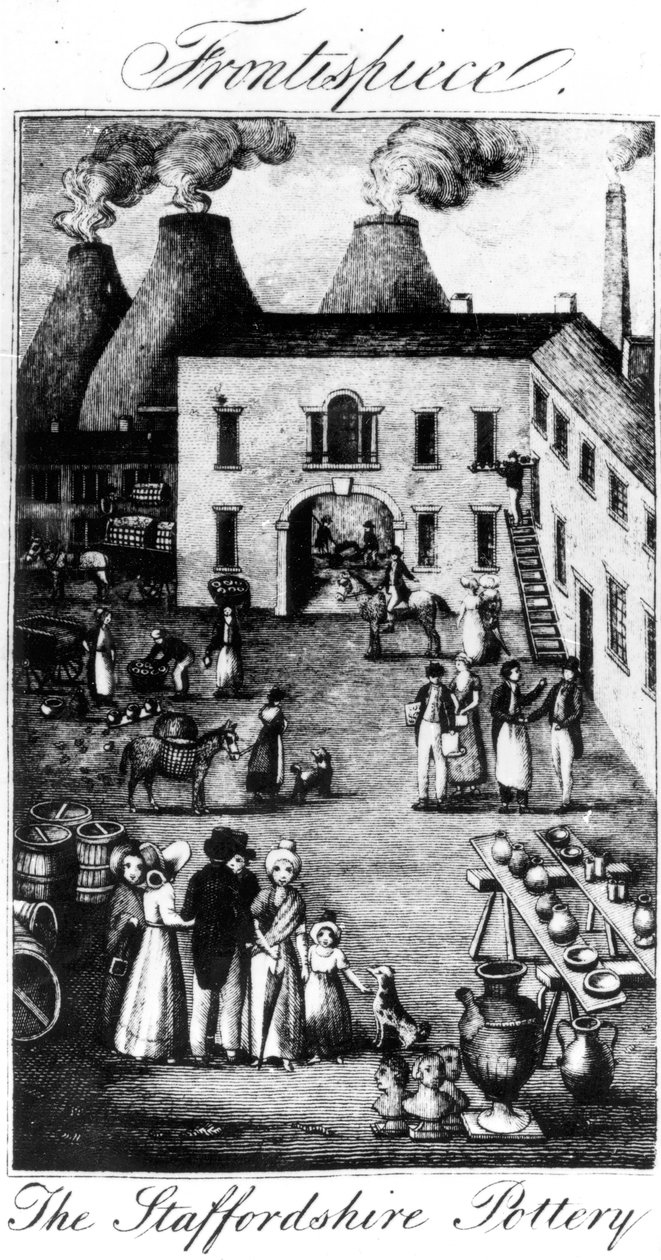 1827 से लिया गया स्टैफोर्डशायर पॉटरी द्वारा अंग्रेजी स्कूल
