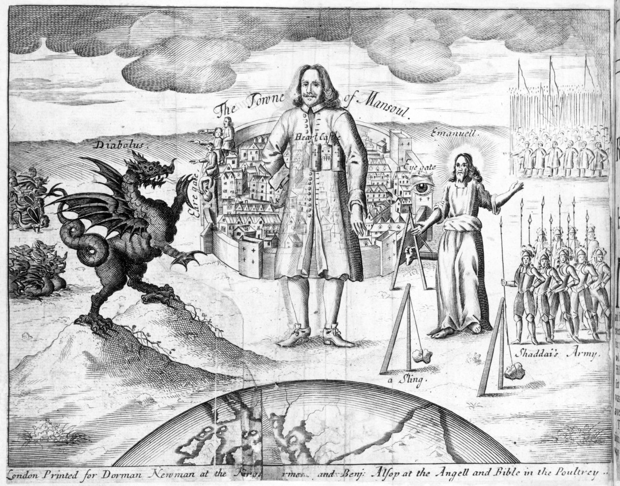 1682 में जॉन ब्यान द्वारा &39;द होली वॉर&39; का चित्रण, द टाउन ऑफ मैन्सौल द्वारा अंग्रेजी स्कूल