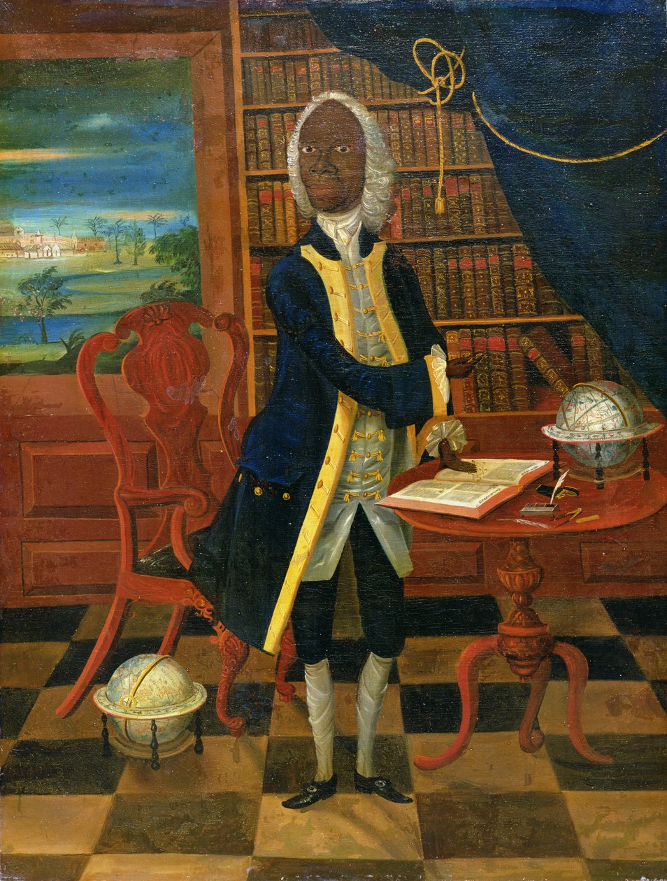जमैका का काला विद्वान, c.1740 द्वारा अंग्रेजी स्कूल