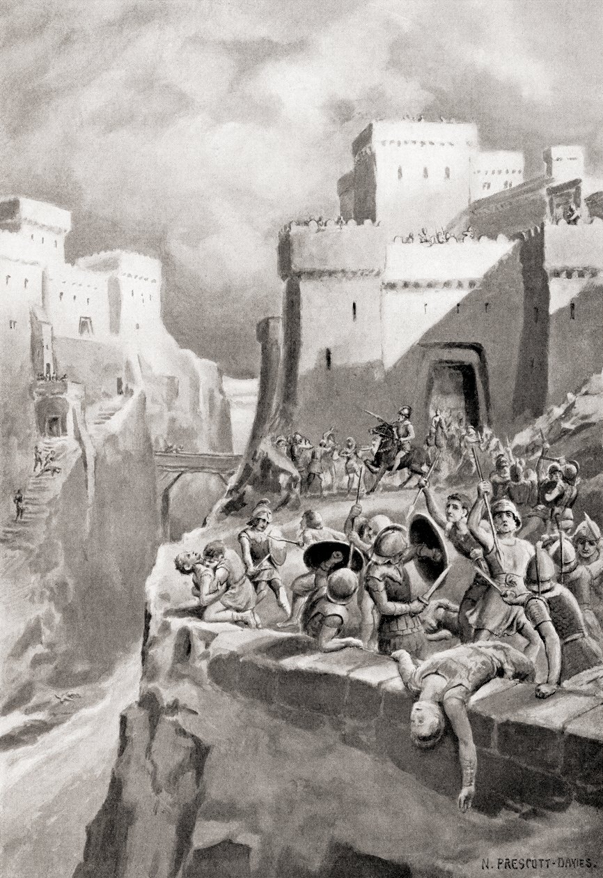 एथेंस के खिलाफ मेगारा का विद्रोह, हचिंसन हिस्ट्री ऑफ द नेशंस से, पब.1915 द्वारा अंग्रेजी स्कूल