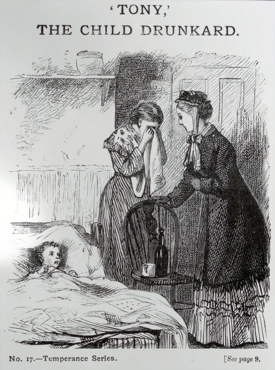 टोनी, बच्चे नशे में, c.1860 द्वारा अंग्रेजी स्कूल