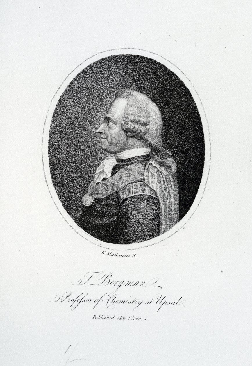 Torbern Olof Bergman, K Mackenzie, 1801 द्वारा उकेरा गया द्वारा अंग्रेजी स्कूल