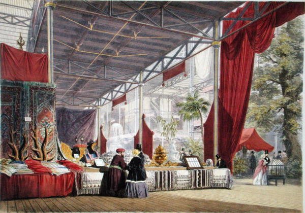 तुर्की नंबर 1, 'डिकिंसन की व्यापक चित्र 1851 की महान प्रदर्शनी' से, 1854 में प्रकाशित (रंग लिथो) द्वारा अंग्रेजी स्कूल