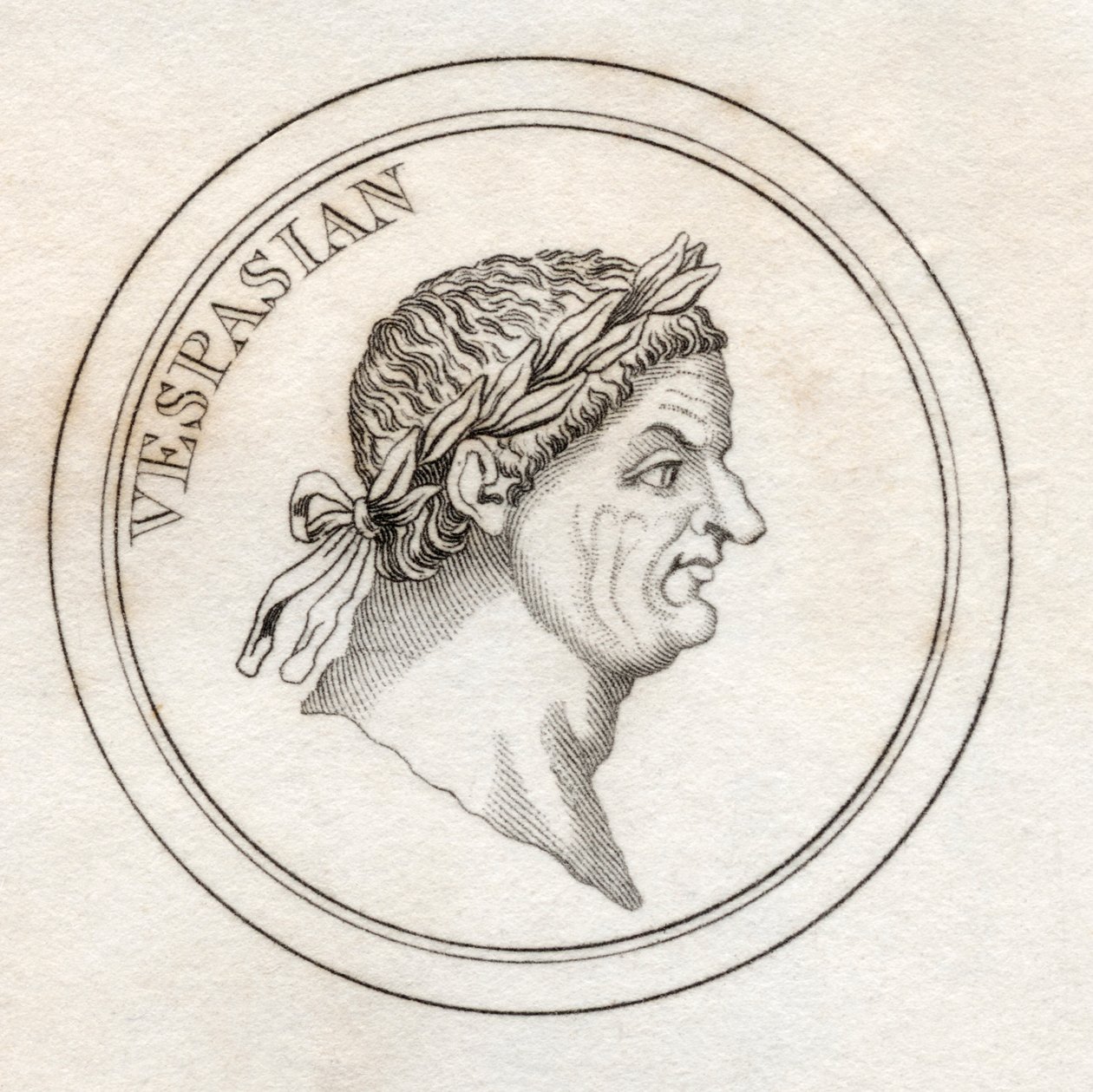 वेस्पासियन, &39;क्रैब्स हिस्टोरिकल डिक्शनरी&39; से, 1825 में प्रकाशित हुआ द्वारा अंग्रेजी स्कूल