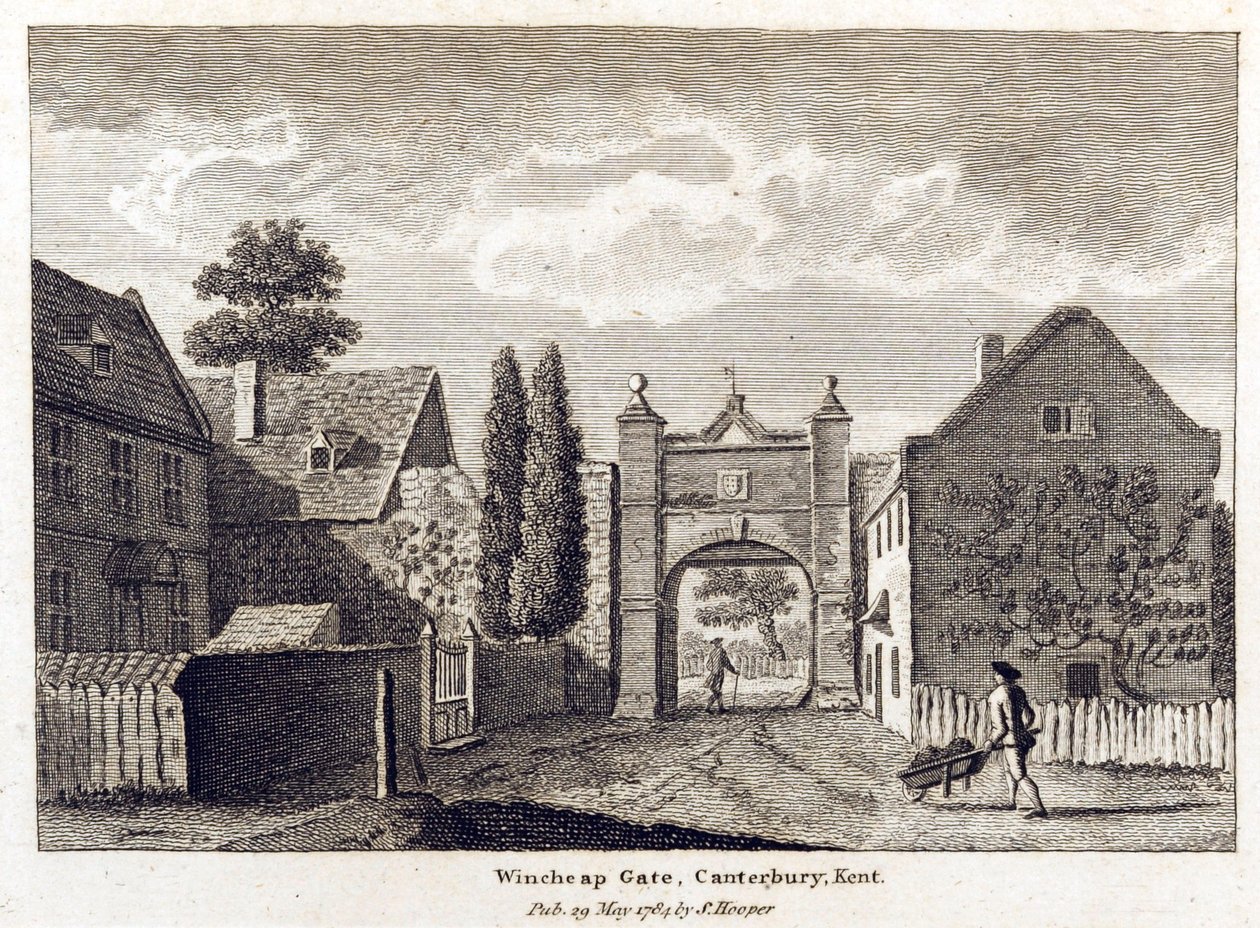 विंचे गेट का दृश्य, 1784 द्वारा अंग्रेजी स्कूल