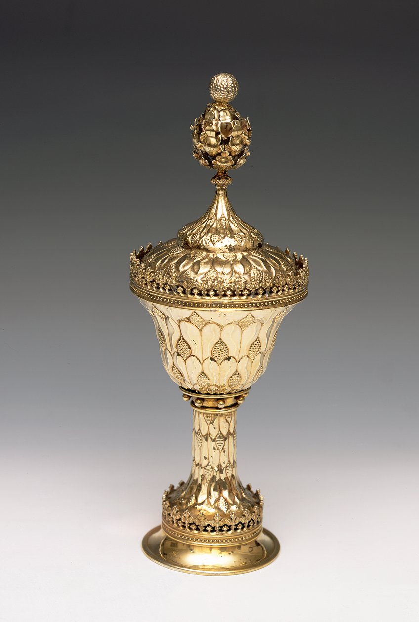वार्डन ग्रेस कप, c.1480 (रजत गिल्ट) (239872 भी देखें) द्वारा अंग्रेजी स्कूल