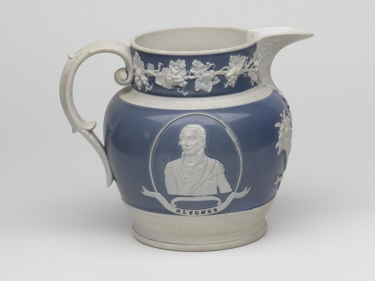 वाटरलू स्मारक जग, c.1815 (पत्थर के पात्र) द्वारा अंग्रेजी स्कूल
