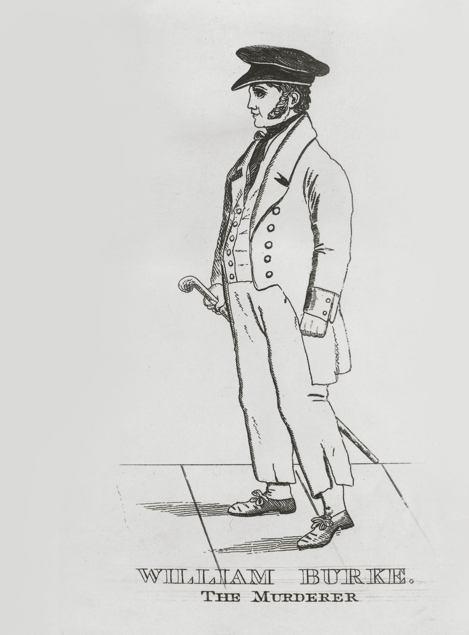 विलियम बर्क, c.1829 (नक़्क़ाशी) द्वारा अंग्रेजी स्कूल